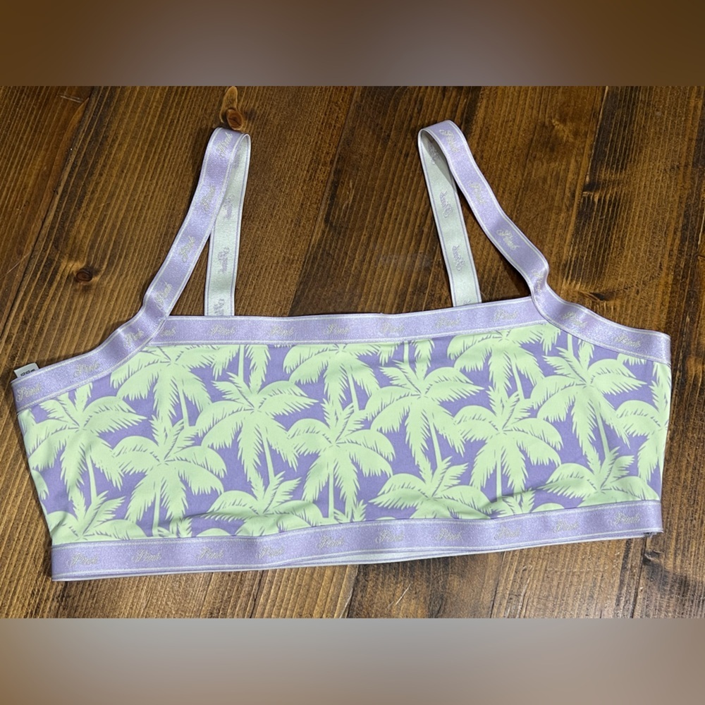 PINK Victoria's Secret Lavender and Lime Bralette